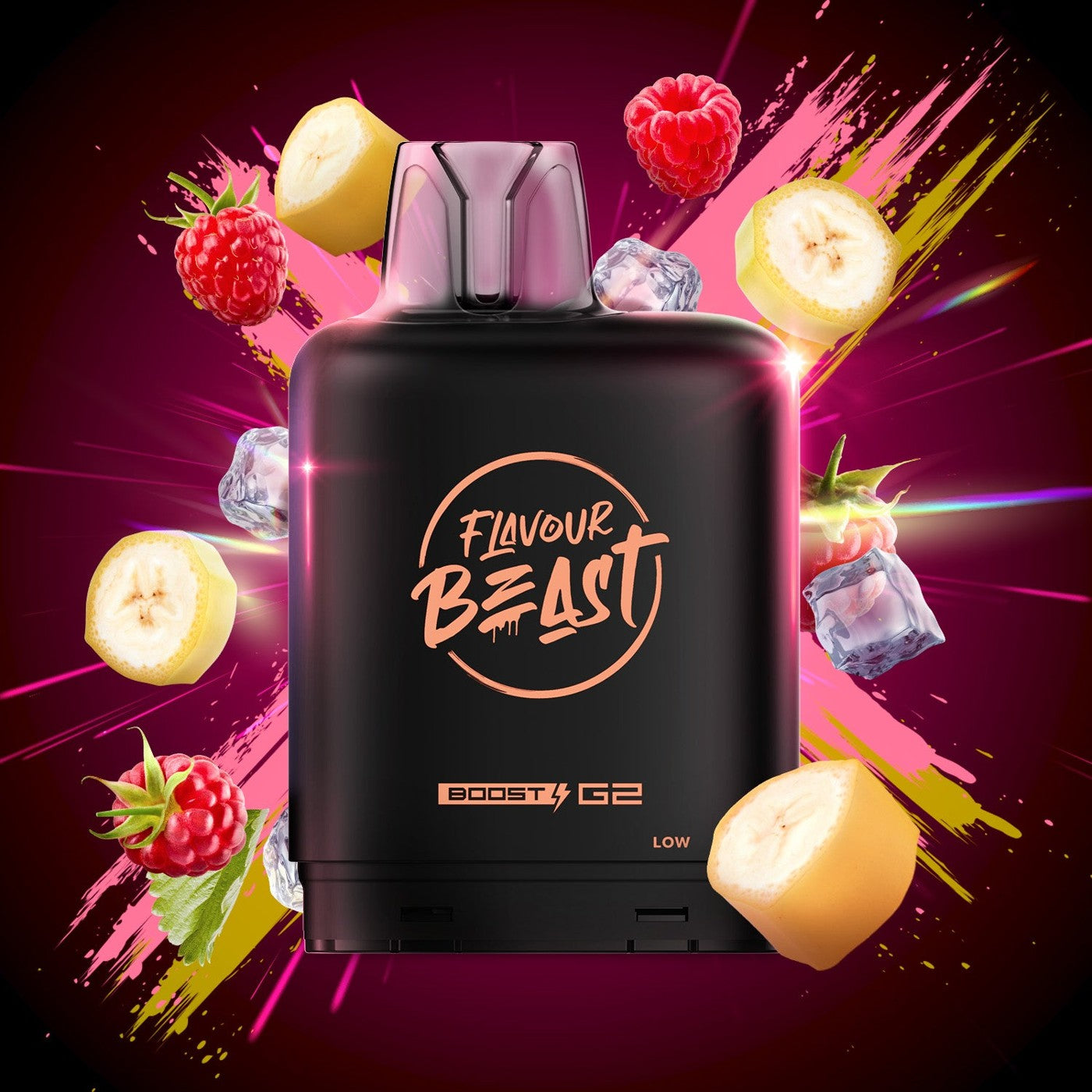 BANANA RASPBERRY (ICED) LEVEL X BOOST G2 32K POD