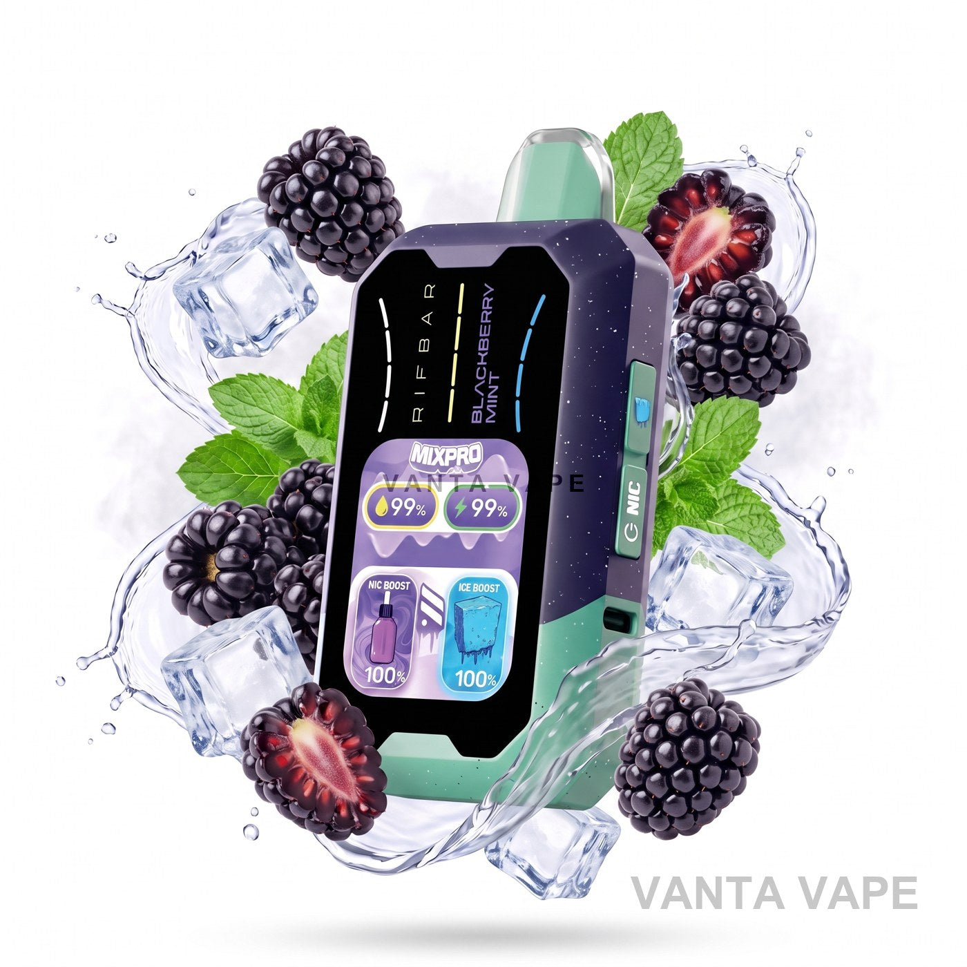 BLACKBERRY MINT RIFBAR MIXPRO 40K
