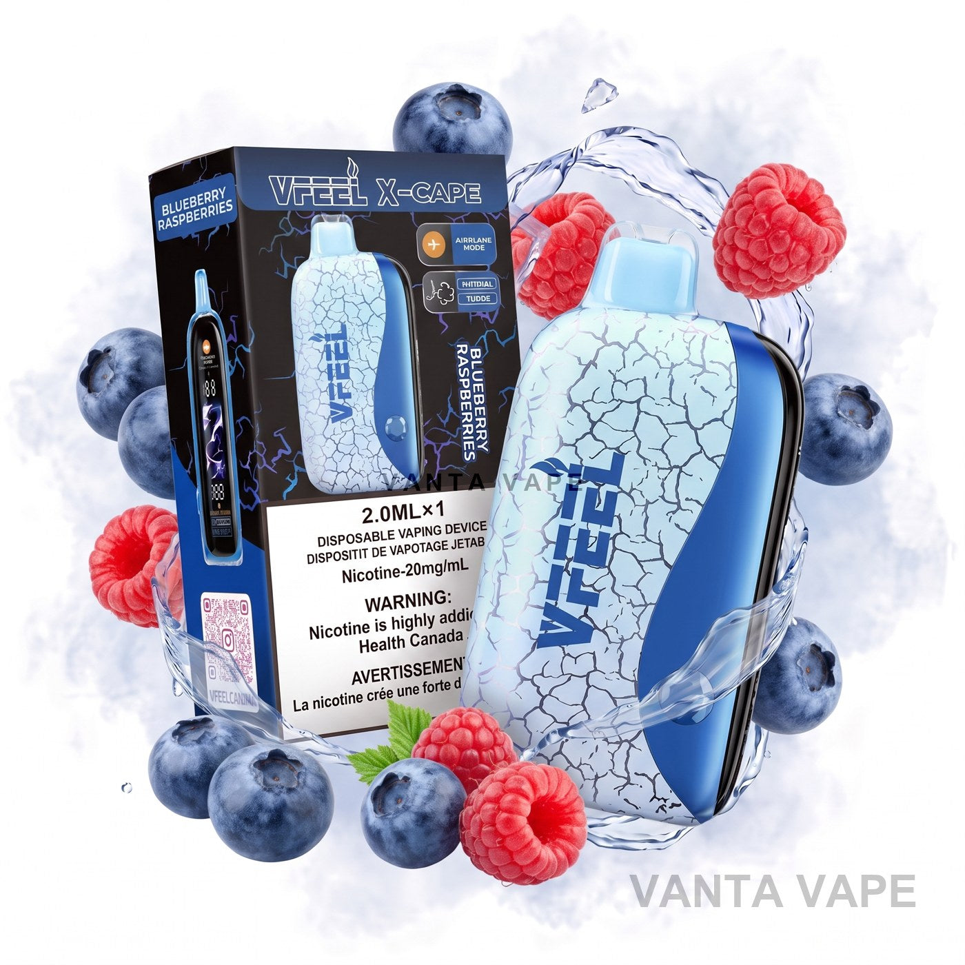 BLUEBERRY RASPBERRIES VFEEL X-CAPE