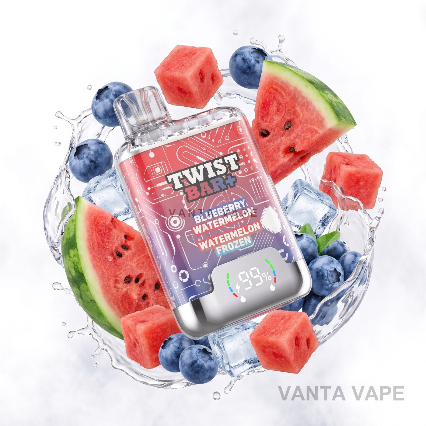 BLUEBERRY WATERMELON + WATERMELON FROZEN TWIST BAR+
