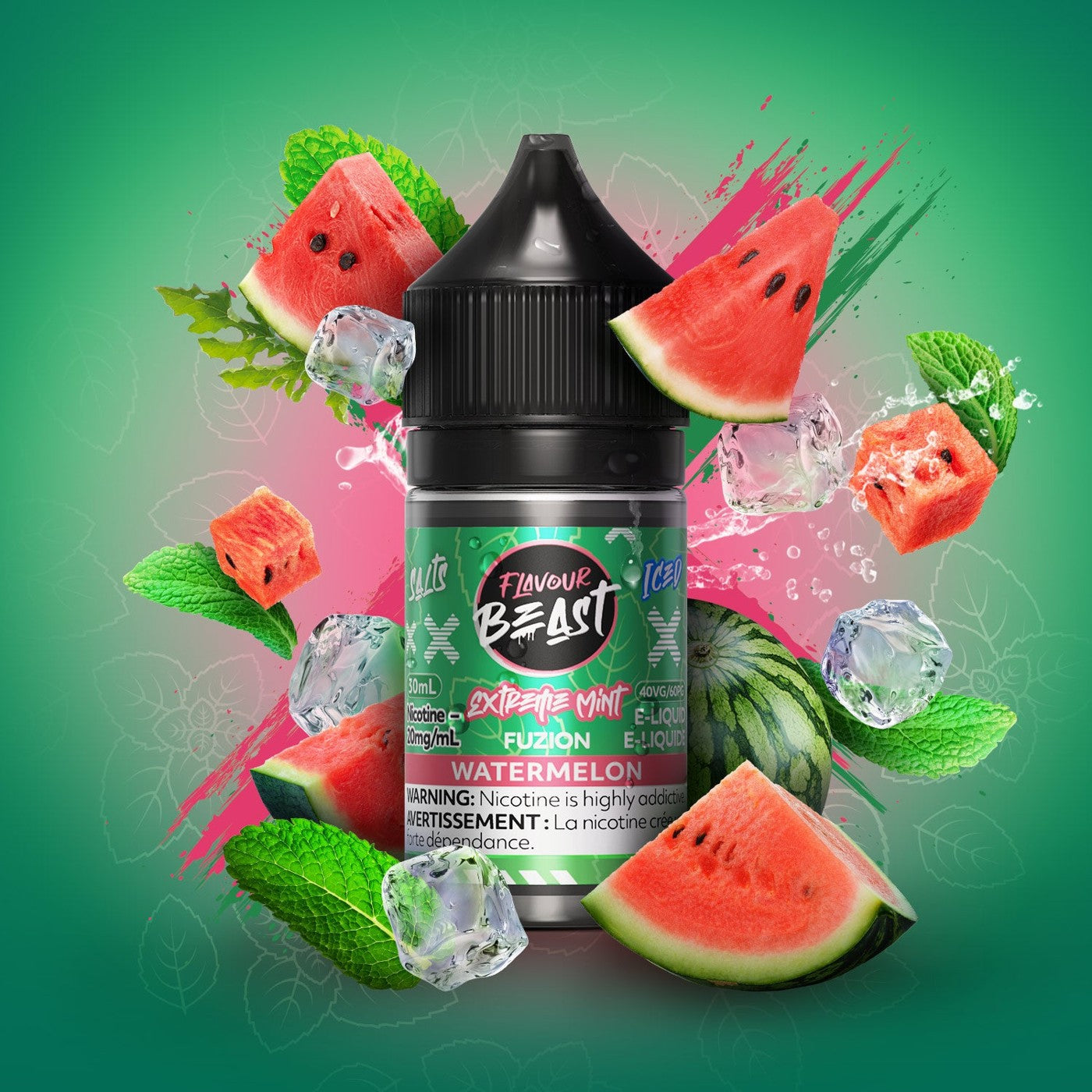 EXTREME MINT FUZION WATERMELON ICED FLAVOUR BEAST