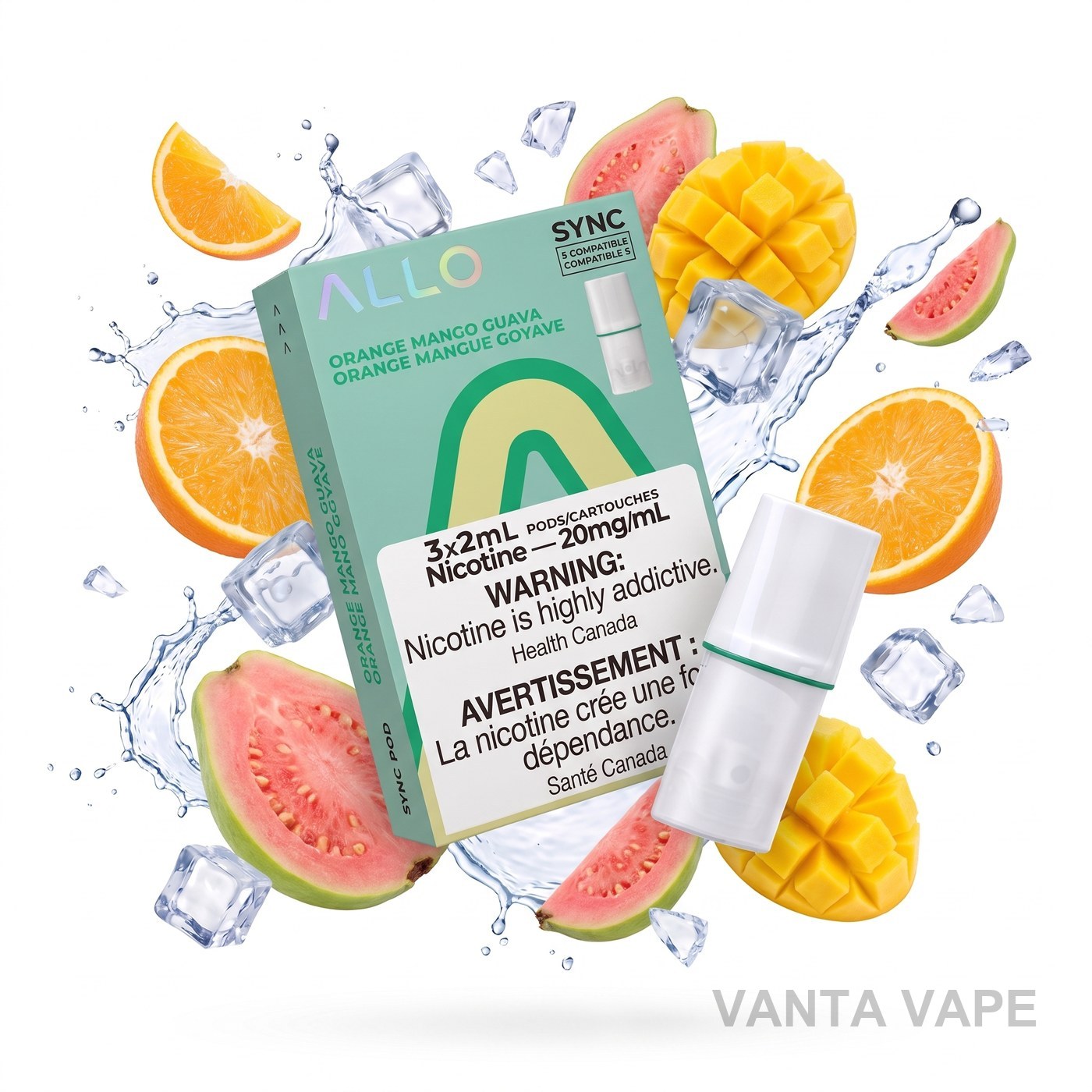 ORANGE MANGO GUAVA ALLO SYNC POD PACK