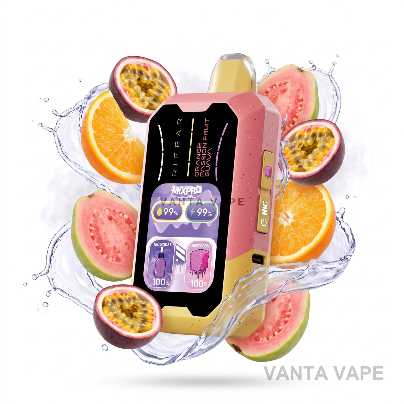 ORANGE PASSION FRUIT GUAVA RIFBAR MIXPRO 40K