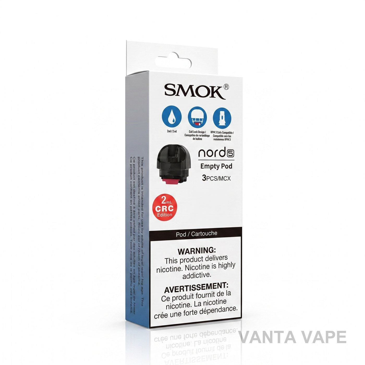 SMOK NORD 5 REPLACEMENT PODS (CRC)