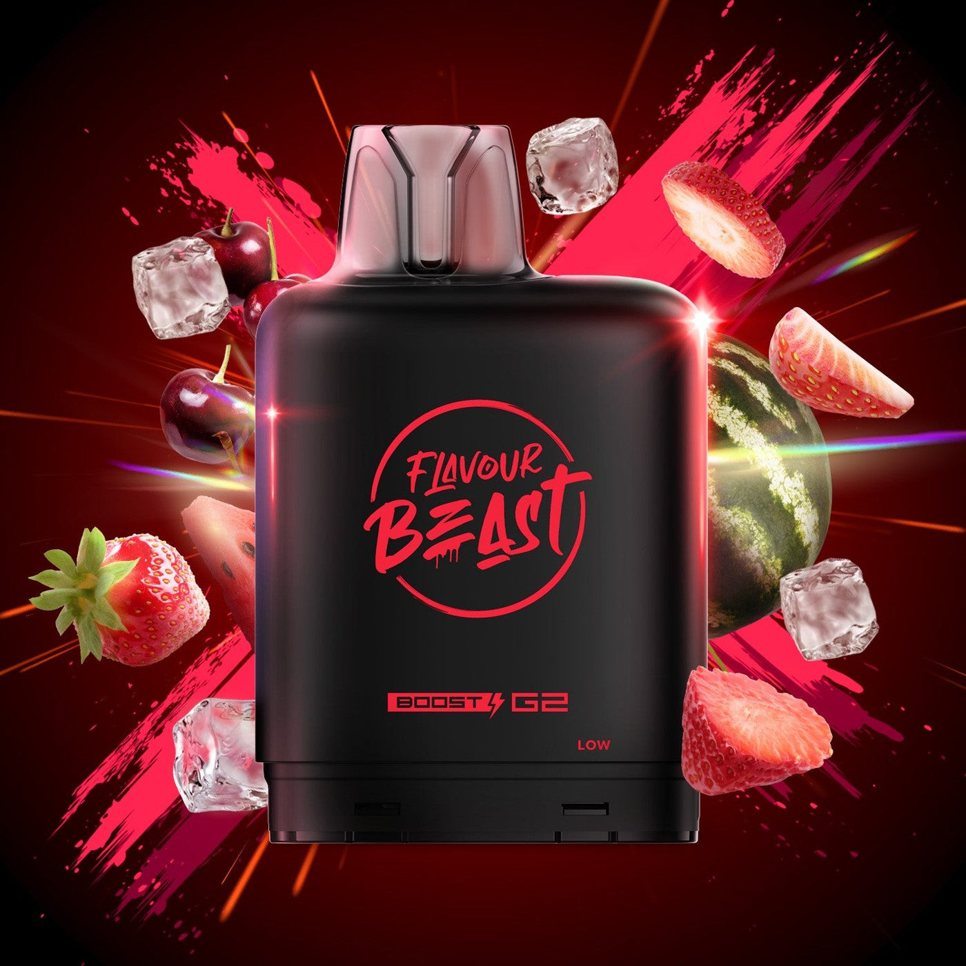 STRAWBERRY CHERRY WATERMELON (ICED) LEVEL X BOOST G2 32K POD