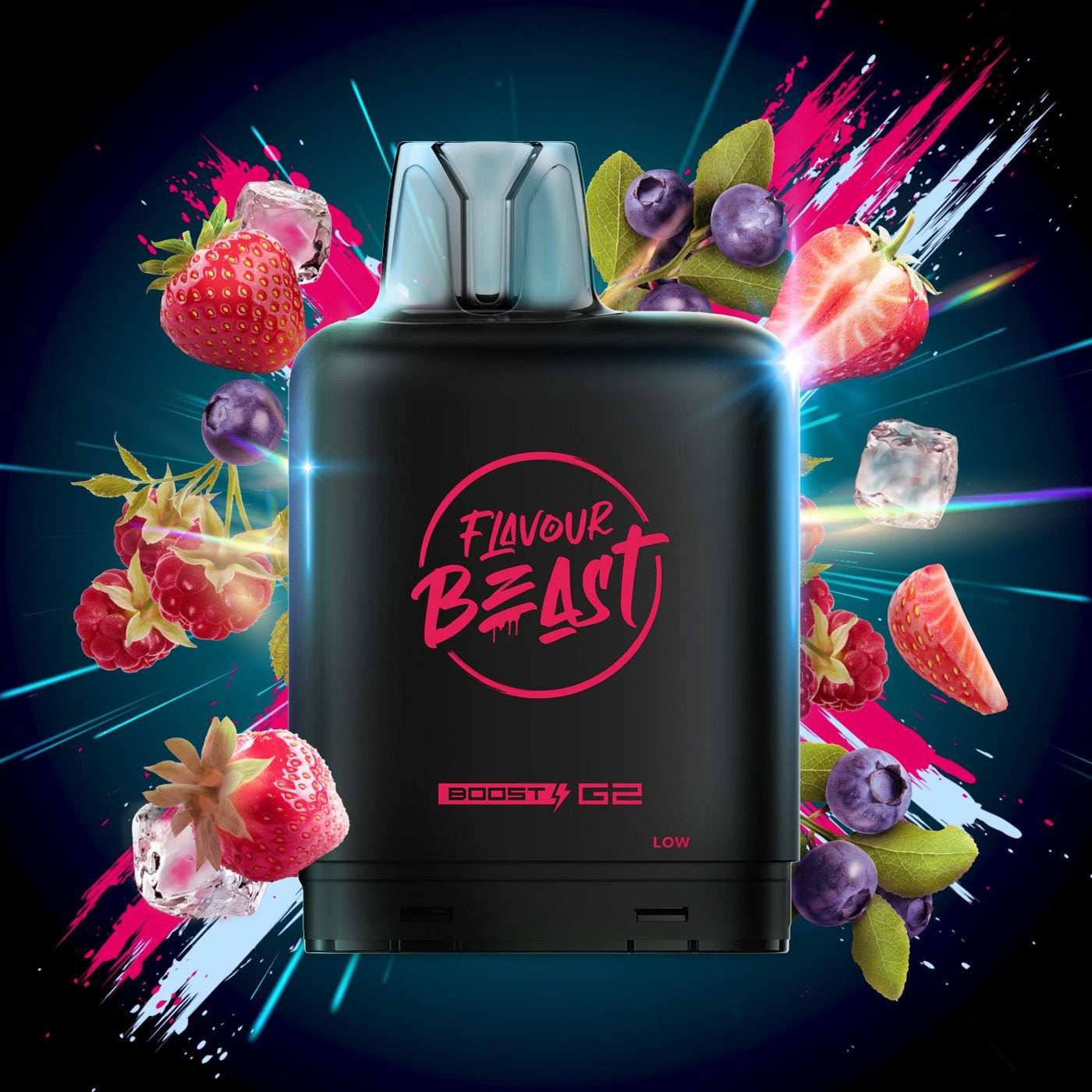 STRAWBERRY RASPBERRY BLUEBERRY (ICED) LEVEL X BOOST G2 32K POD
