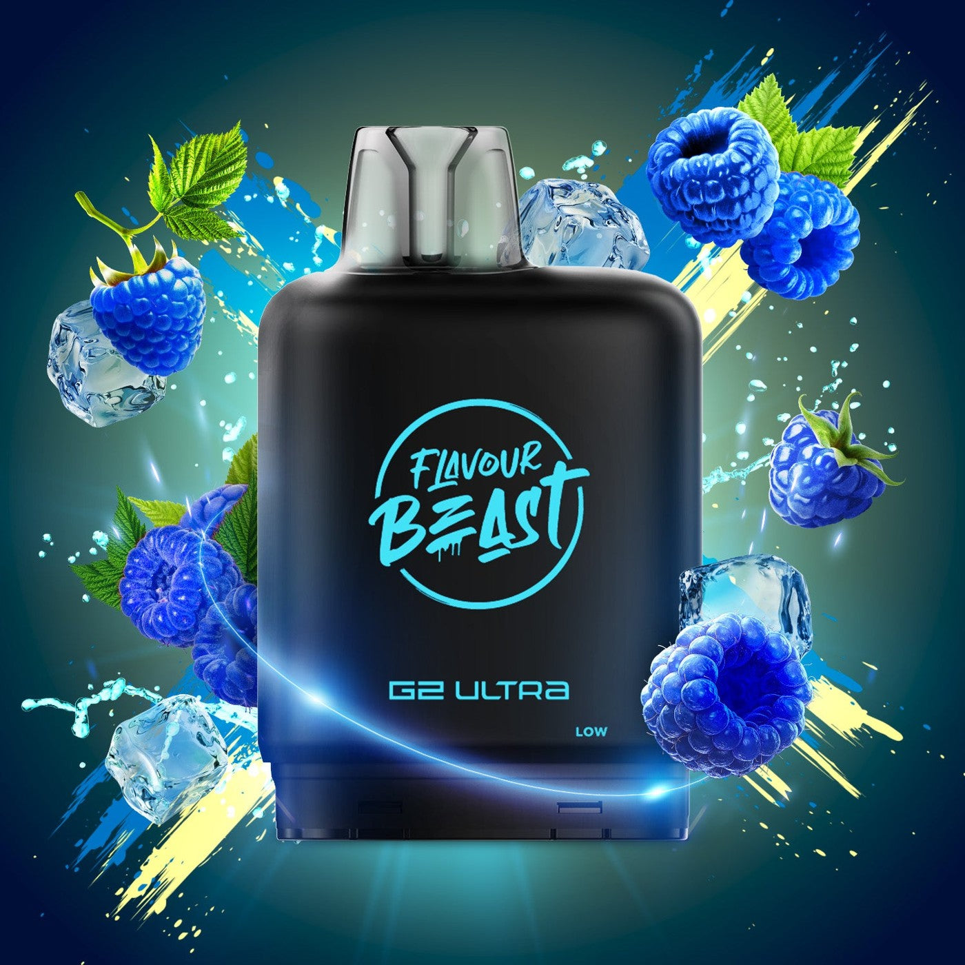 SUPER S. BLUE RAZZ (ICED) LEVEL X G2 ULTRA 50K POD