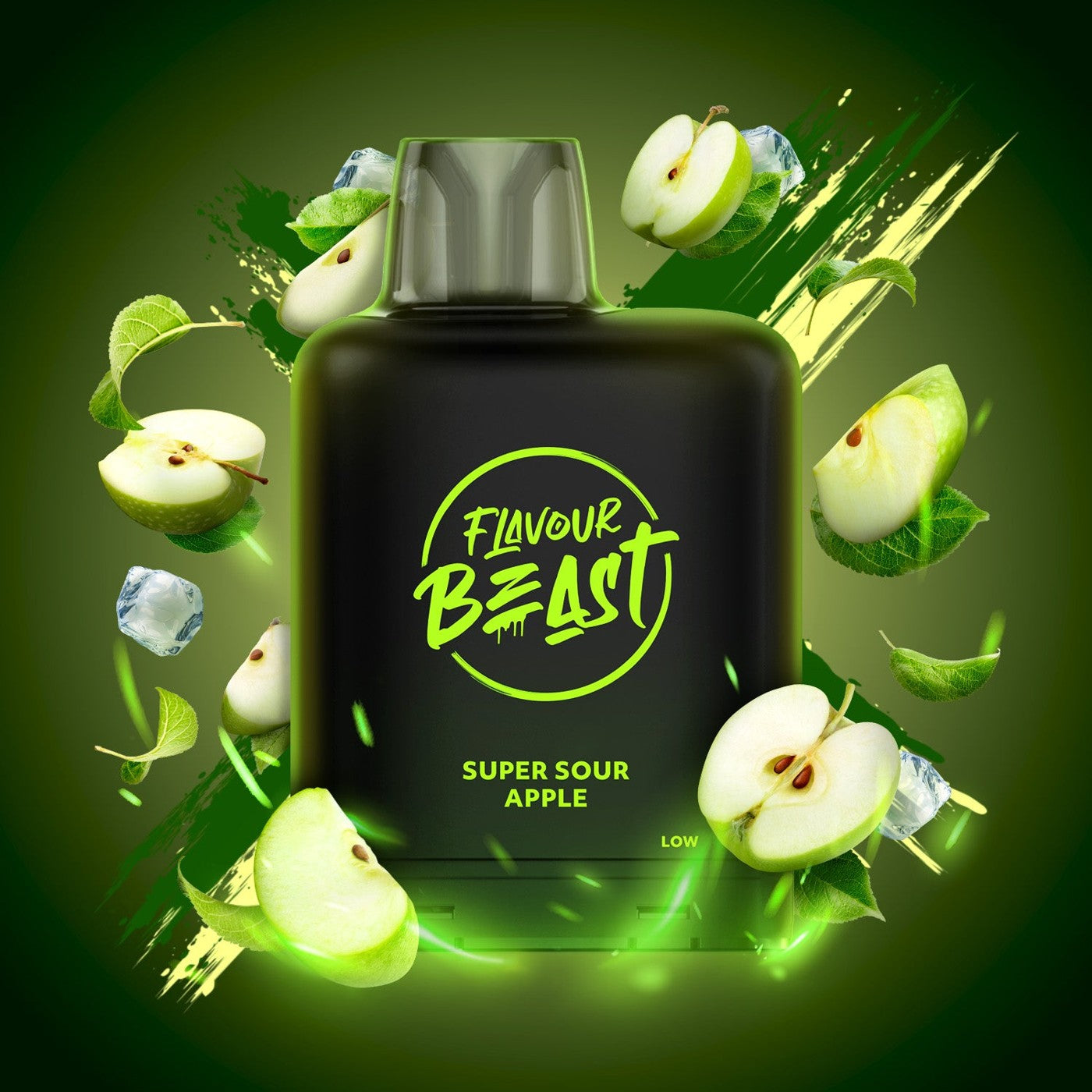 SUPER SOUR APPLE ICED LEVEL X BOOST G2 32K POD