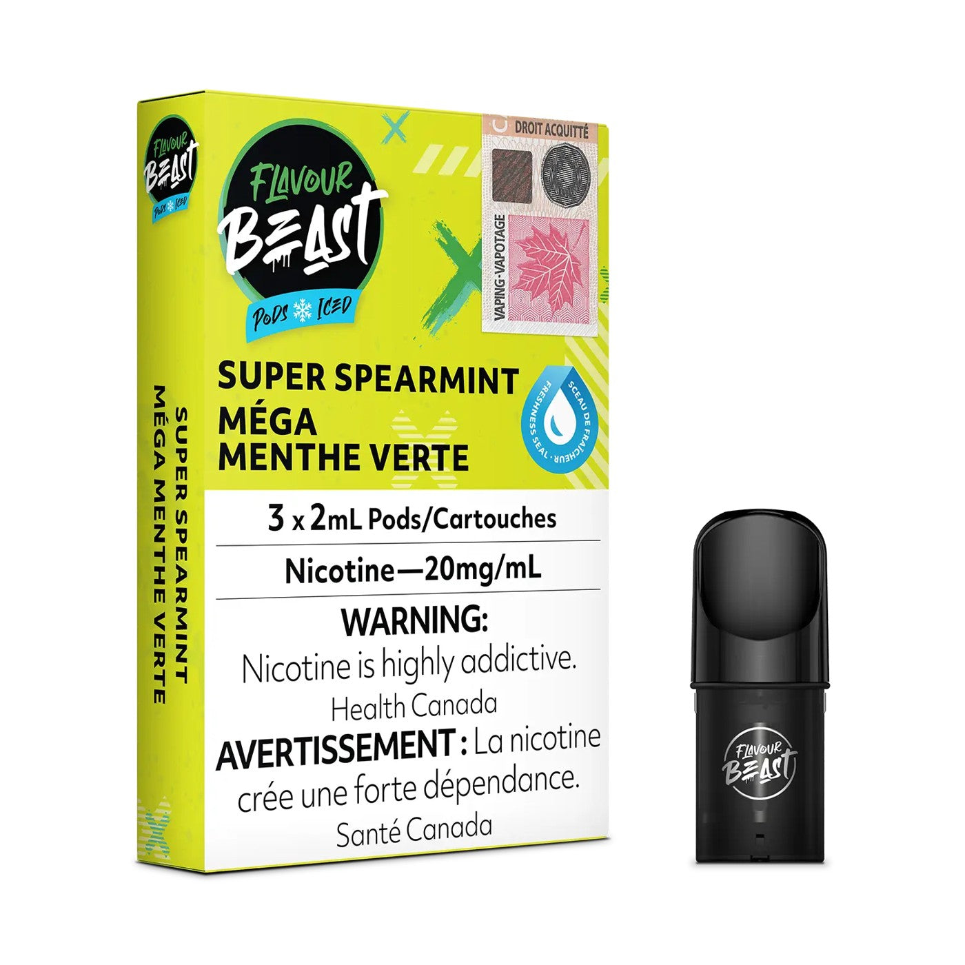 SUPER SPEARMINT ICED FLAVOUR BEAST POD PACK