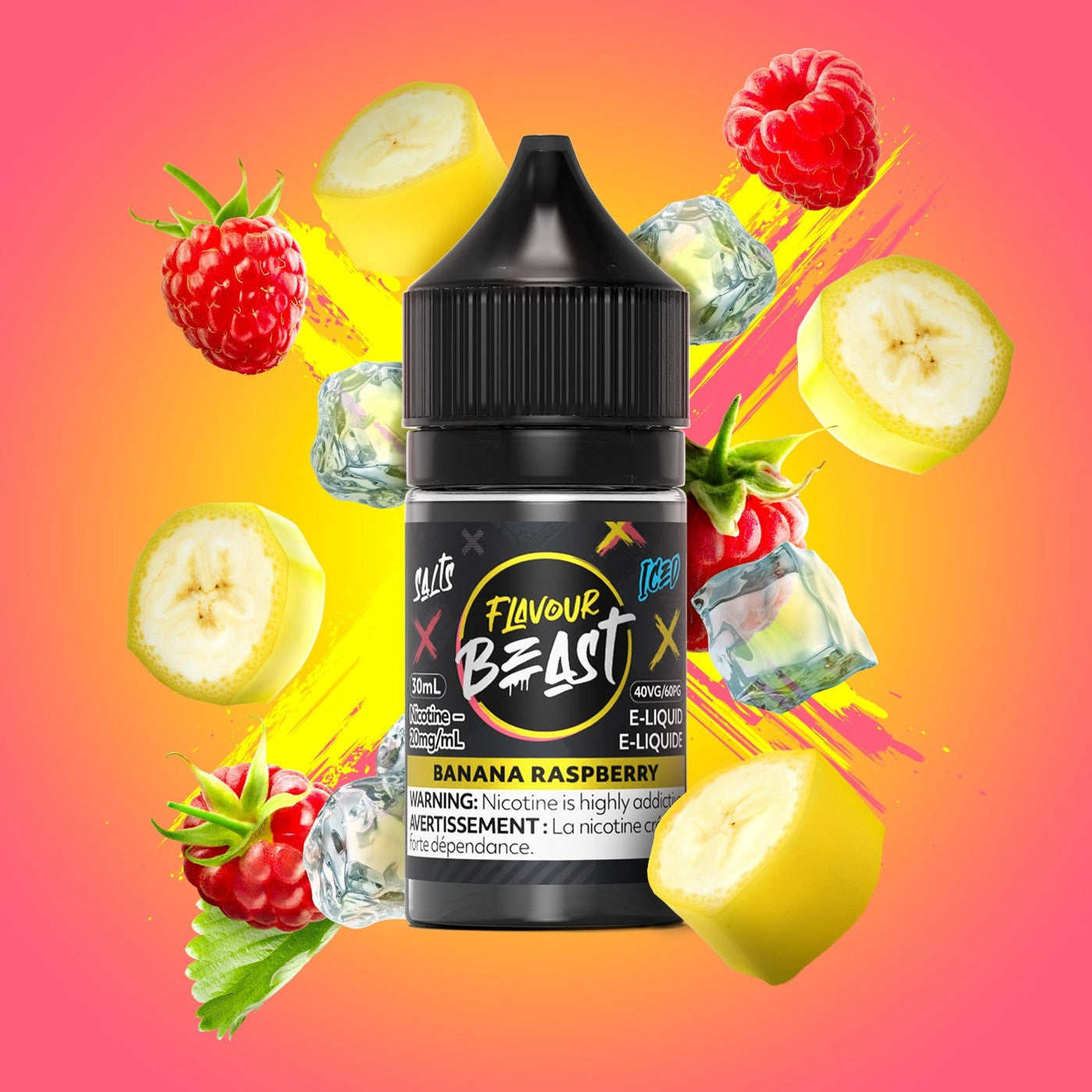 BANANA RASPBERRY ICED FLAVOUR BEAST