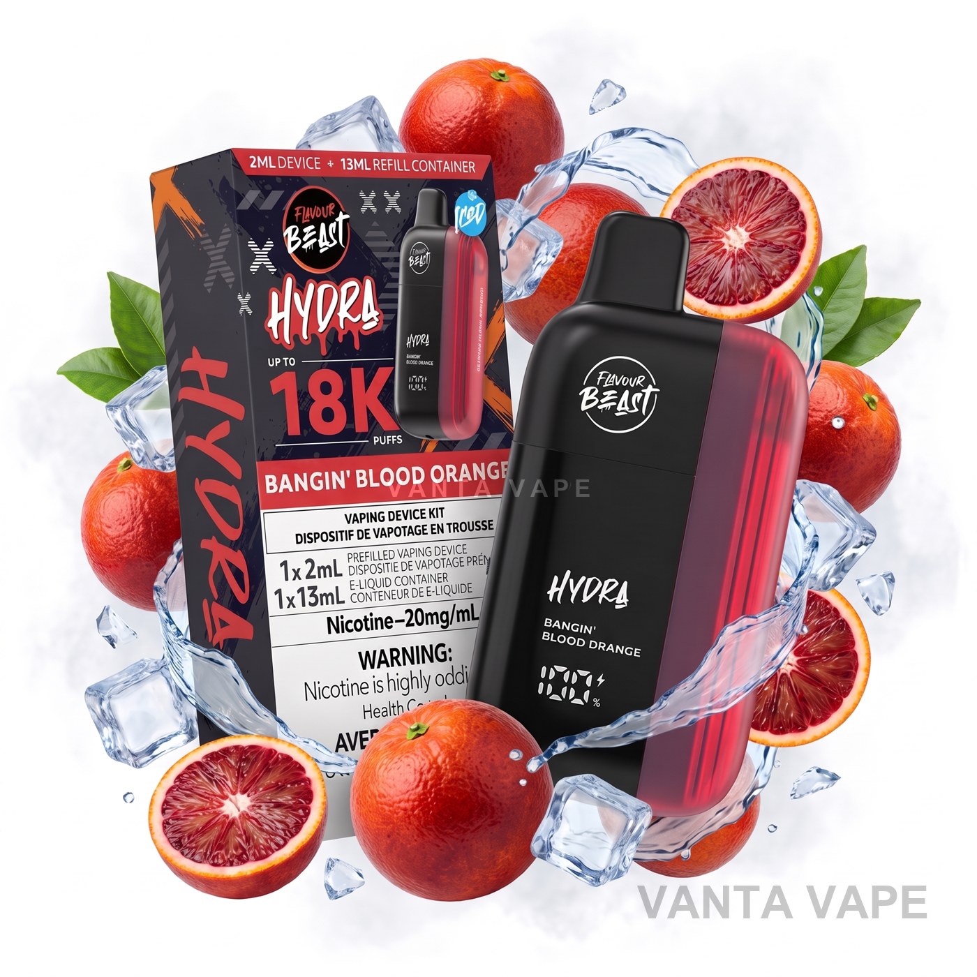 BANGIN' BLOOD ORANGE FLAVOUR BEAST HYDRA