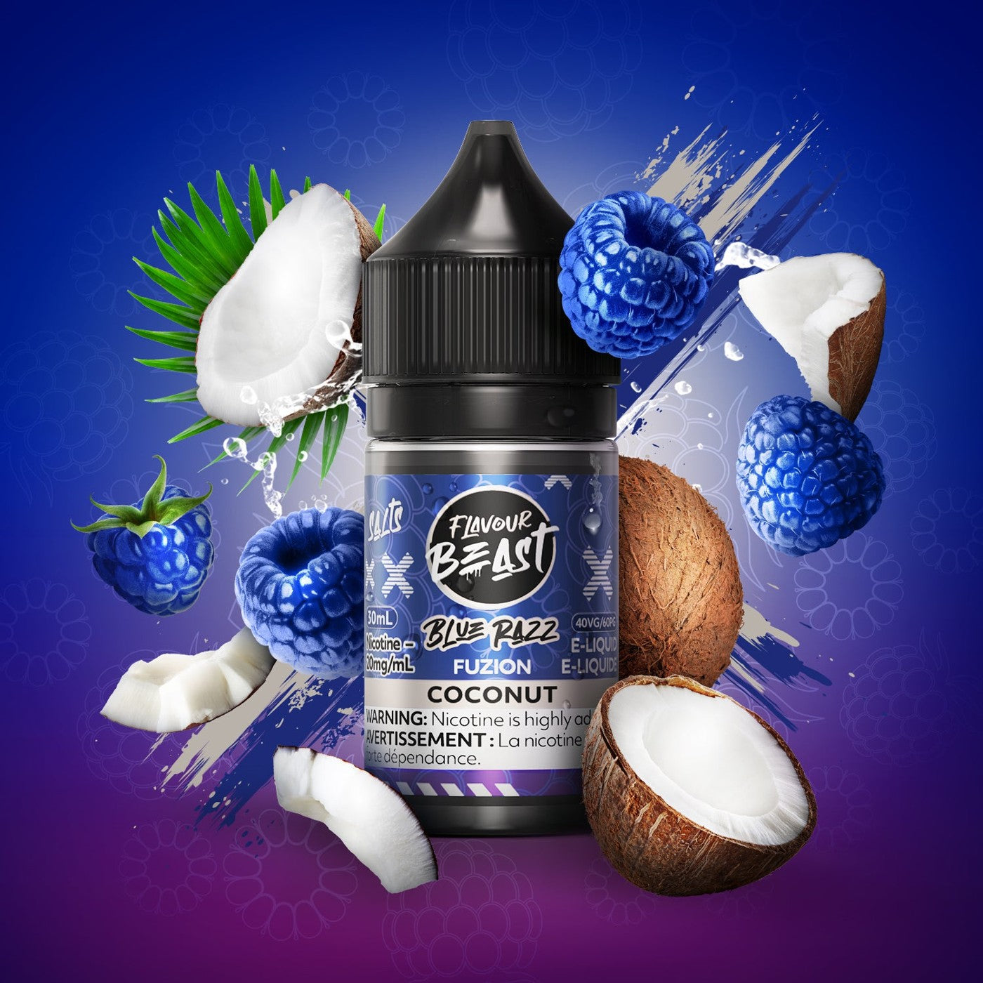 BLUE RAZZ FUZION COCONUT FLAVOUR BEAST