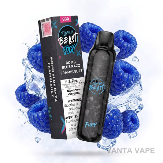BOMB BLUE RAZZ FLAVOUR BEAST FURY