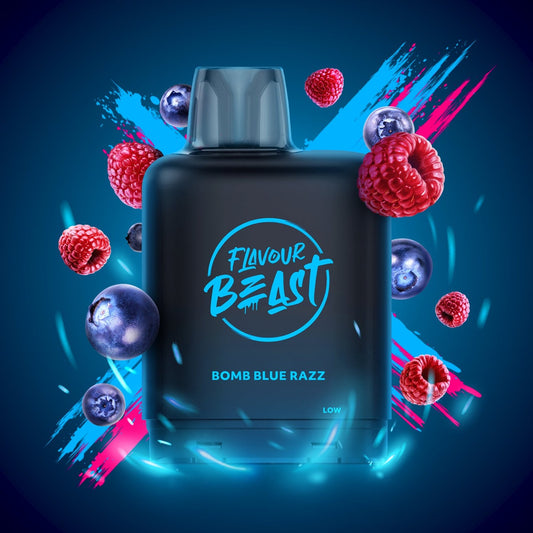 BOMB BLUE RAZZ LEVEL X BOOST G2 32K POD