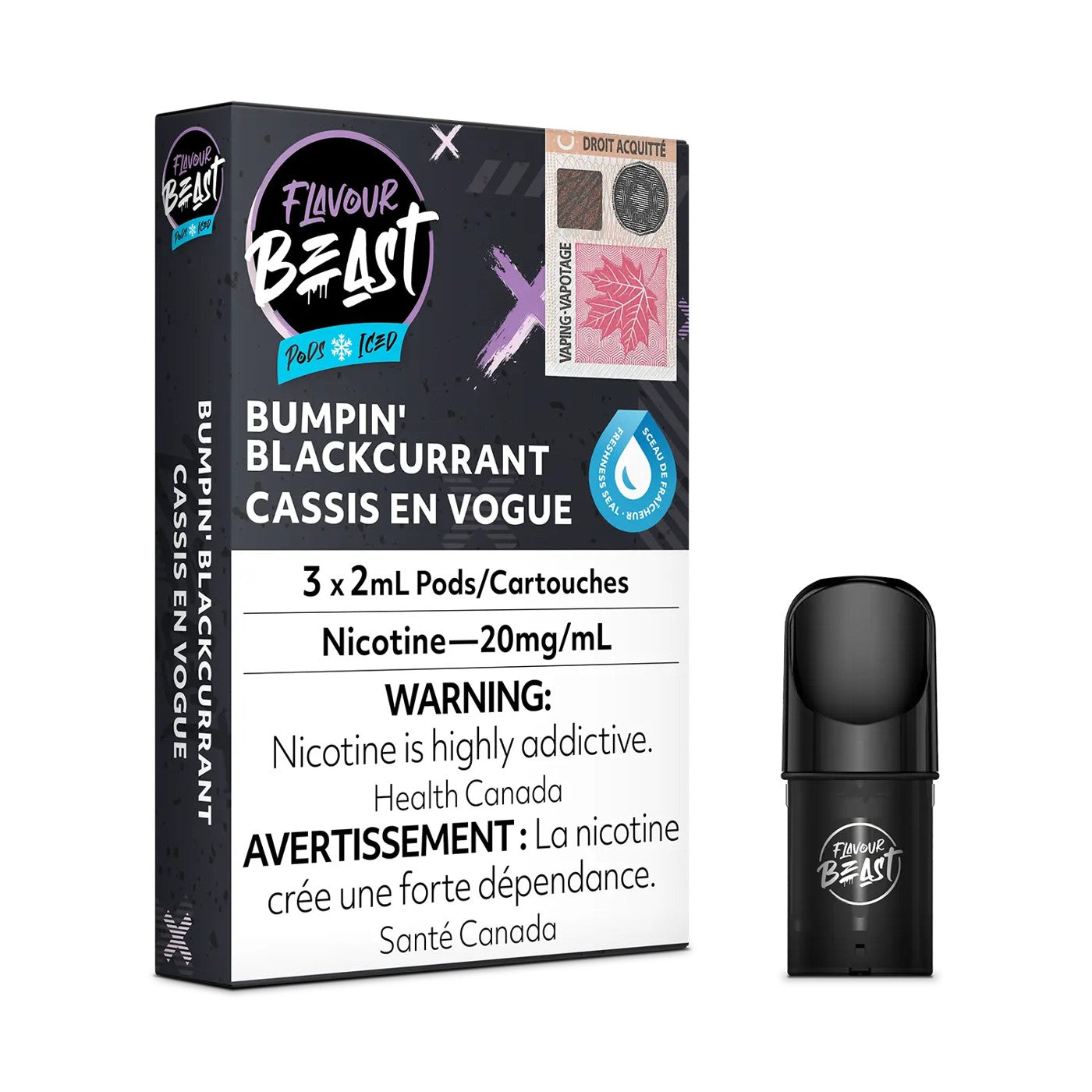 BUMPIN' BLACKCURRANT ICED FLAVOUR BEAST POD PACK
