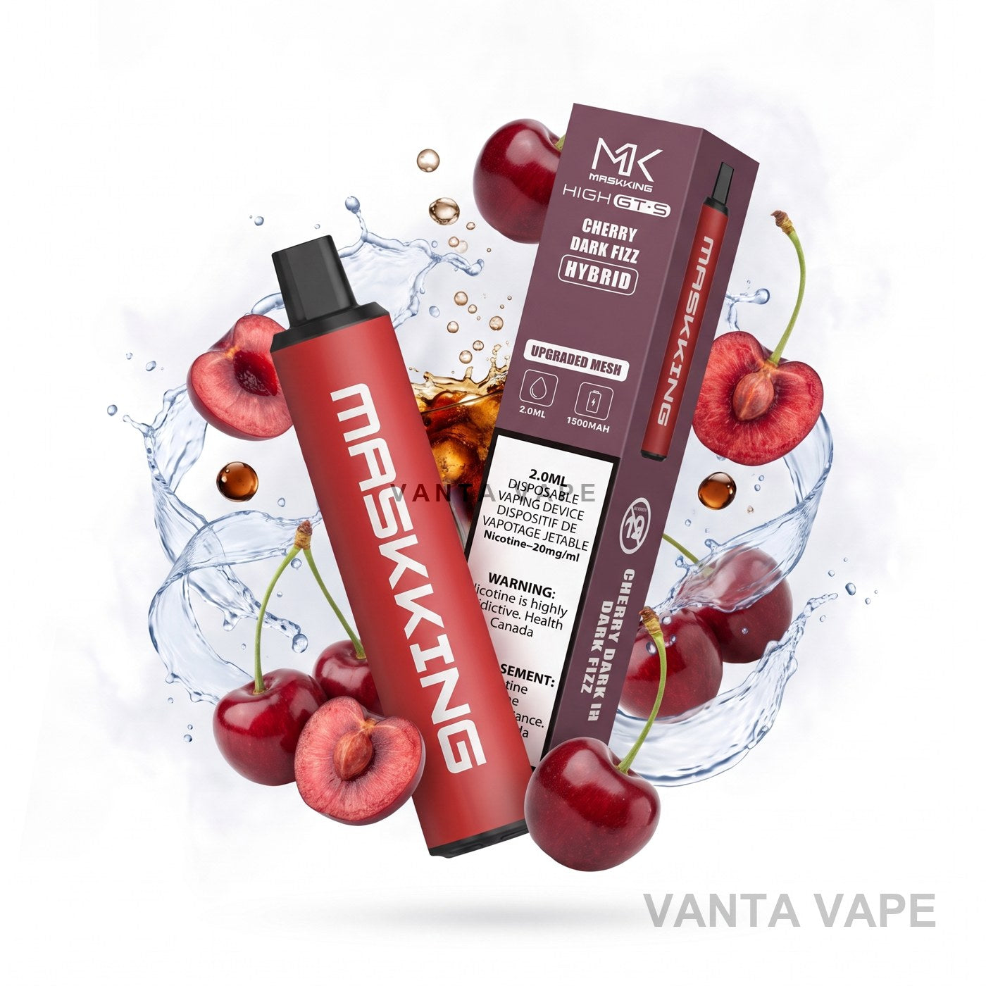 CHERRY DARK FIZZ MASKKING HYBRID 3000