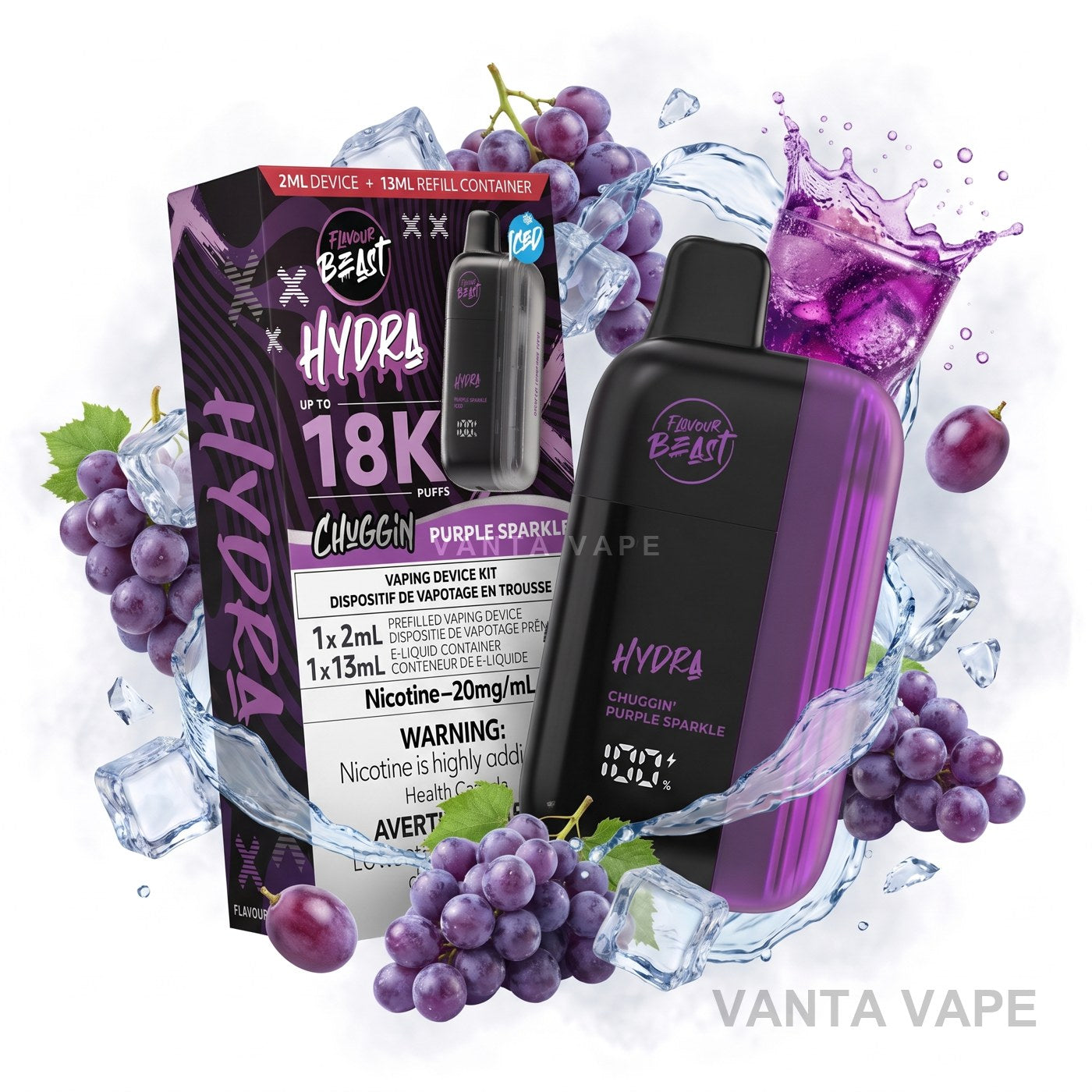 CHUGGIN' PURPLE SPARKLE FLAVOUR BEAST HYDRA