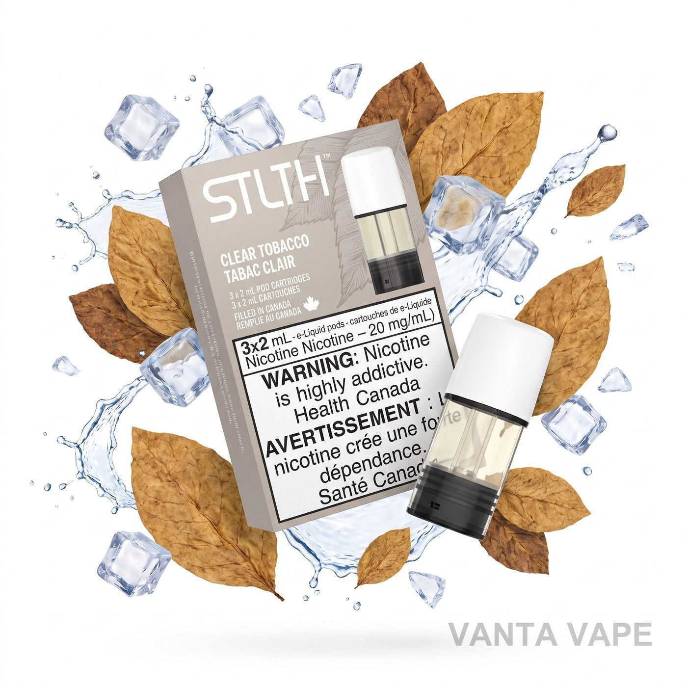 CLEAR TOBACCO STLTH POD PACK