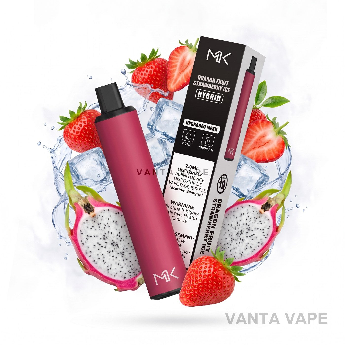 DRAGON FRUIT STRAWBERRY ICE MASKKING HYBRID 3000
