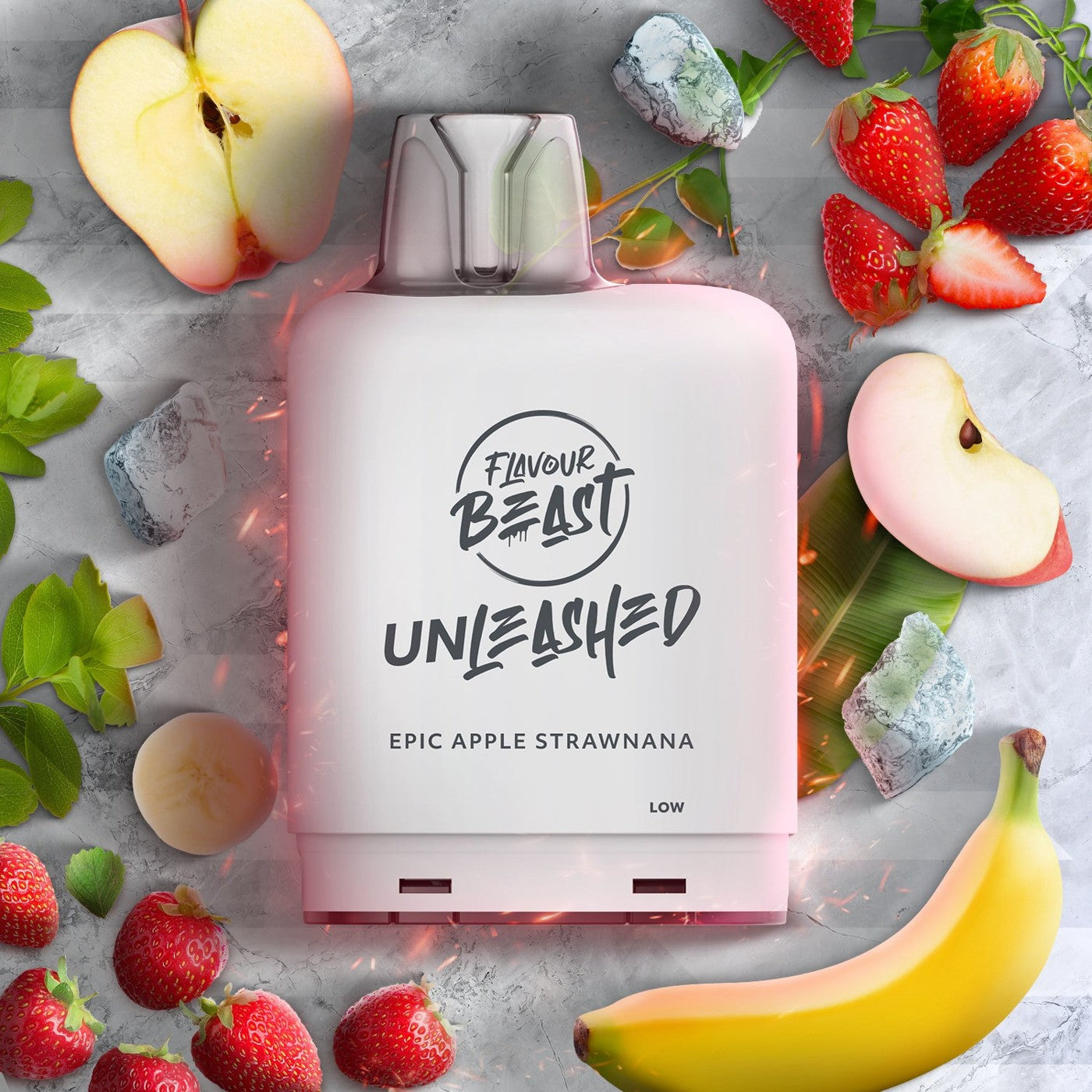 EPIC APPLE STRAWNANA LEVEL X UNLEASHED BOOST G2 32K POD