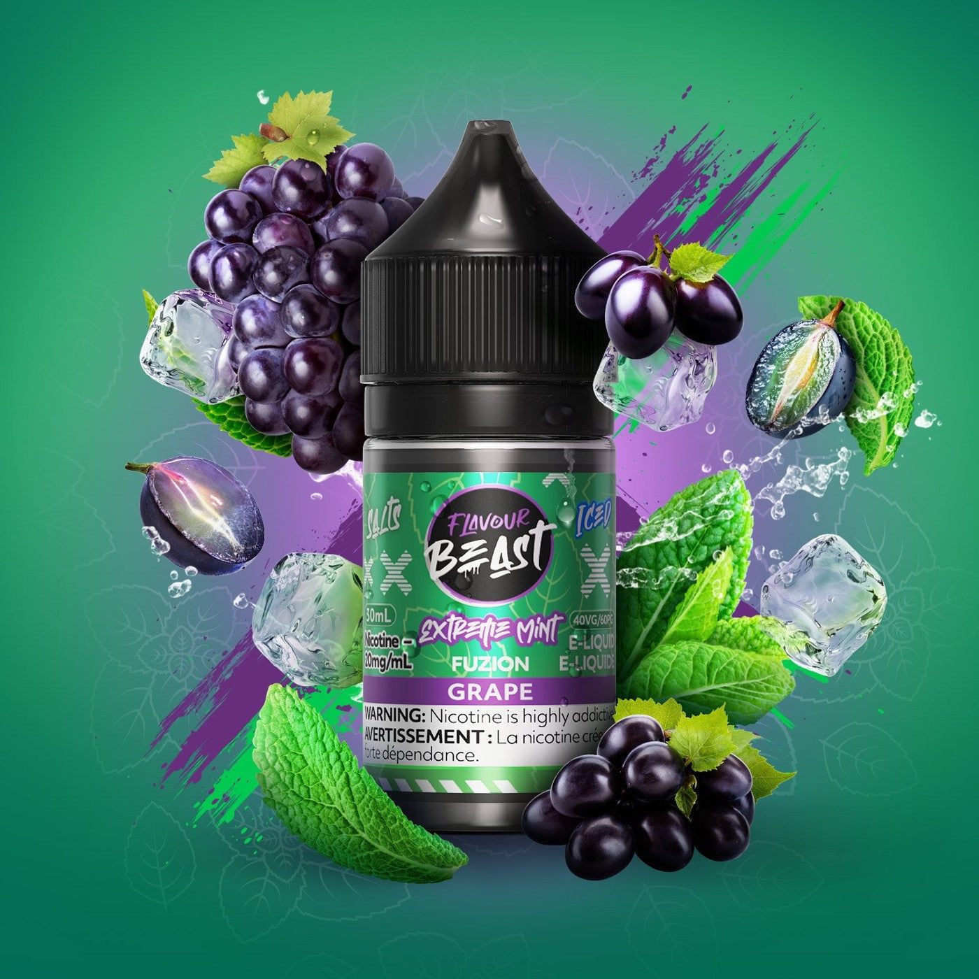 EXTREME MINT FUZION GRAPE ICED FLAVOUR BEAST