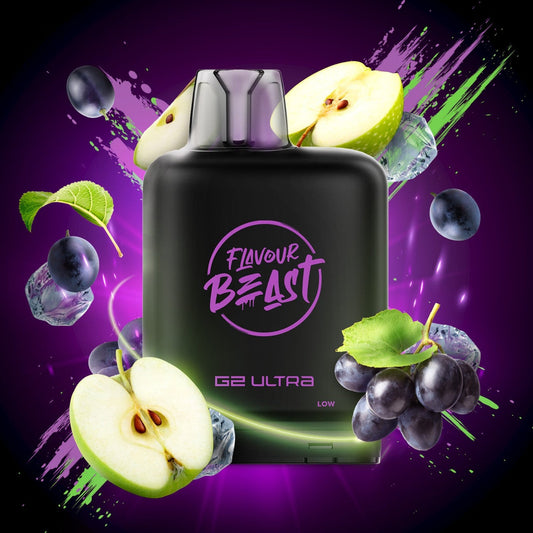 GRAPPLIN’ GRAPE SOUR APPLE ICED LEVEL X G2 ULTRA 50K POD
