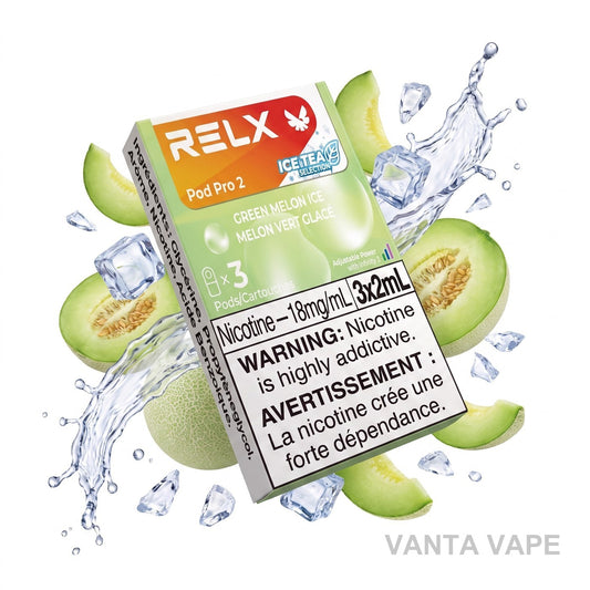 GREEN MELON ICE RELX PRO 2 POD PACK