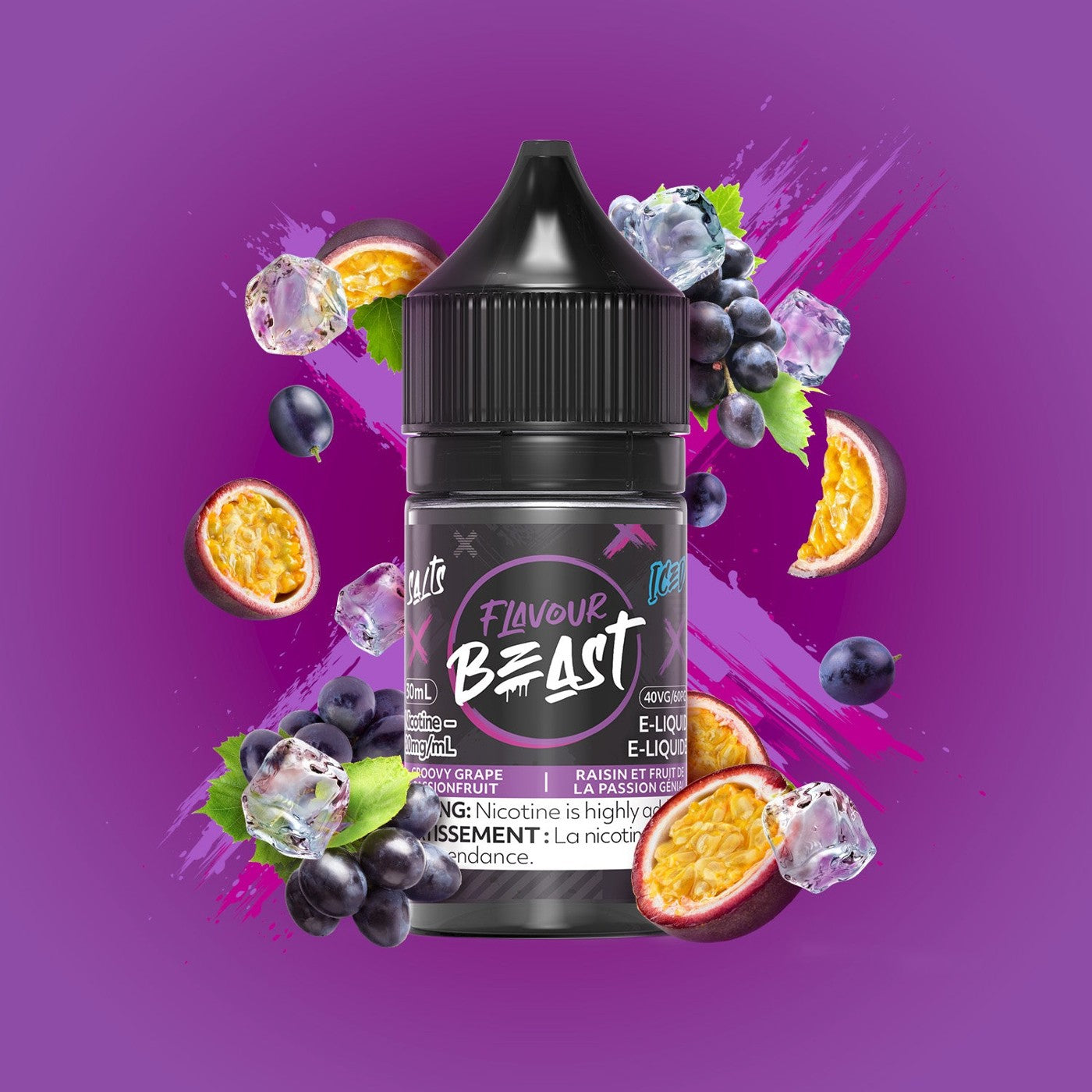 GROOVY GRAPE PASSIONFRUIT ICED FLAVOUR BEAST