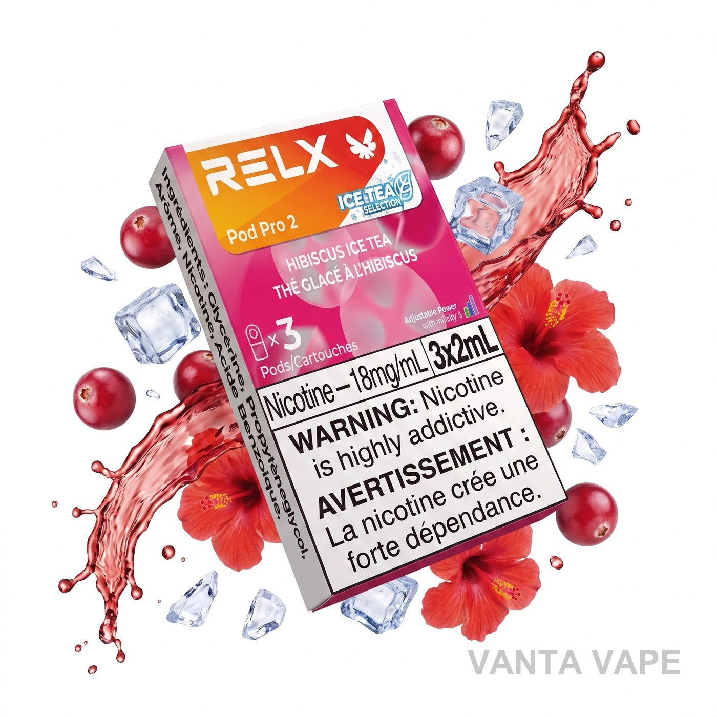 HIBISCUS ICE TEA RELX PRO 2 POD PACK