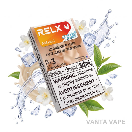 ICED JASMINE TEA LATTE RELX PRO 2 POD PACK