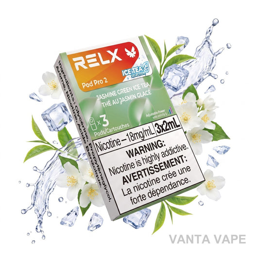 JASMINE GREEN ICE TEA RELX PRO 2 POD PACK