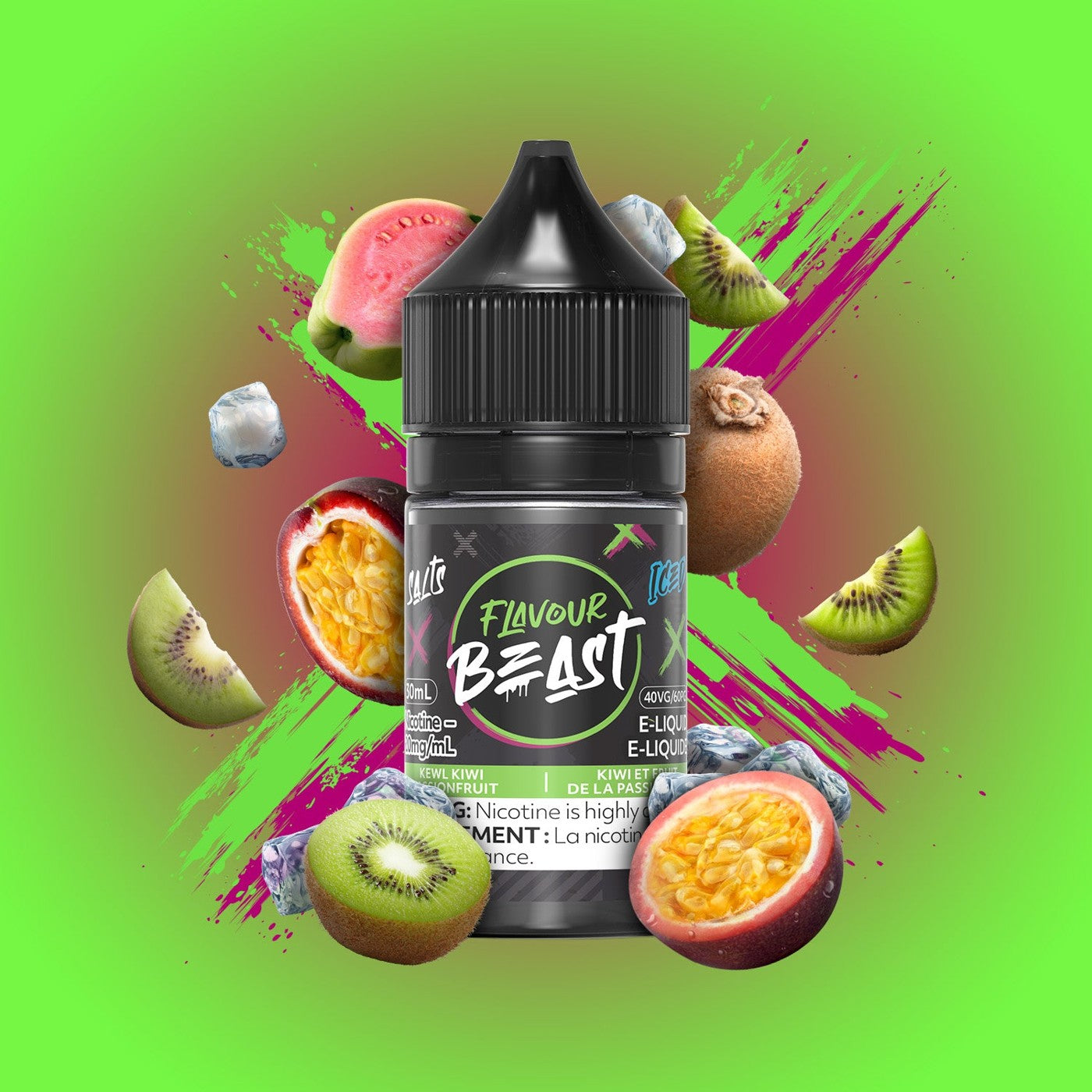 KEWL KIWI PASSIONFRUIT ICED FLAVOUR BEAST