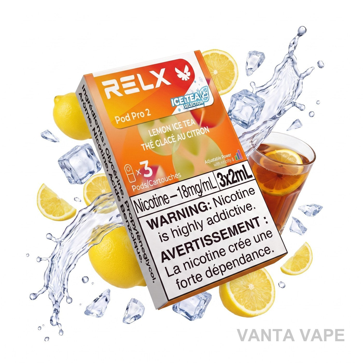 LEMON ICE TEA RELX PRO 2 POD PACK