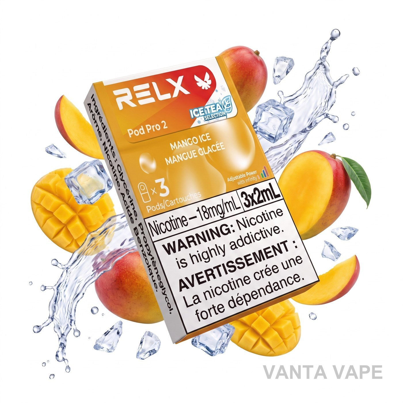 MANGO ICE RELX PRO 2 POD PACK