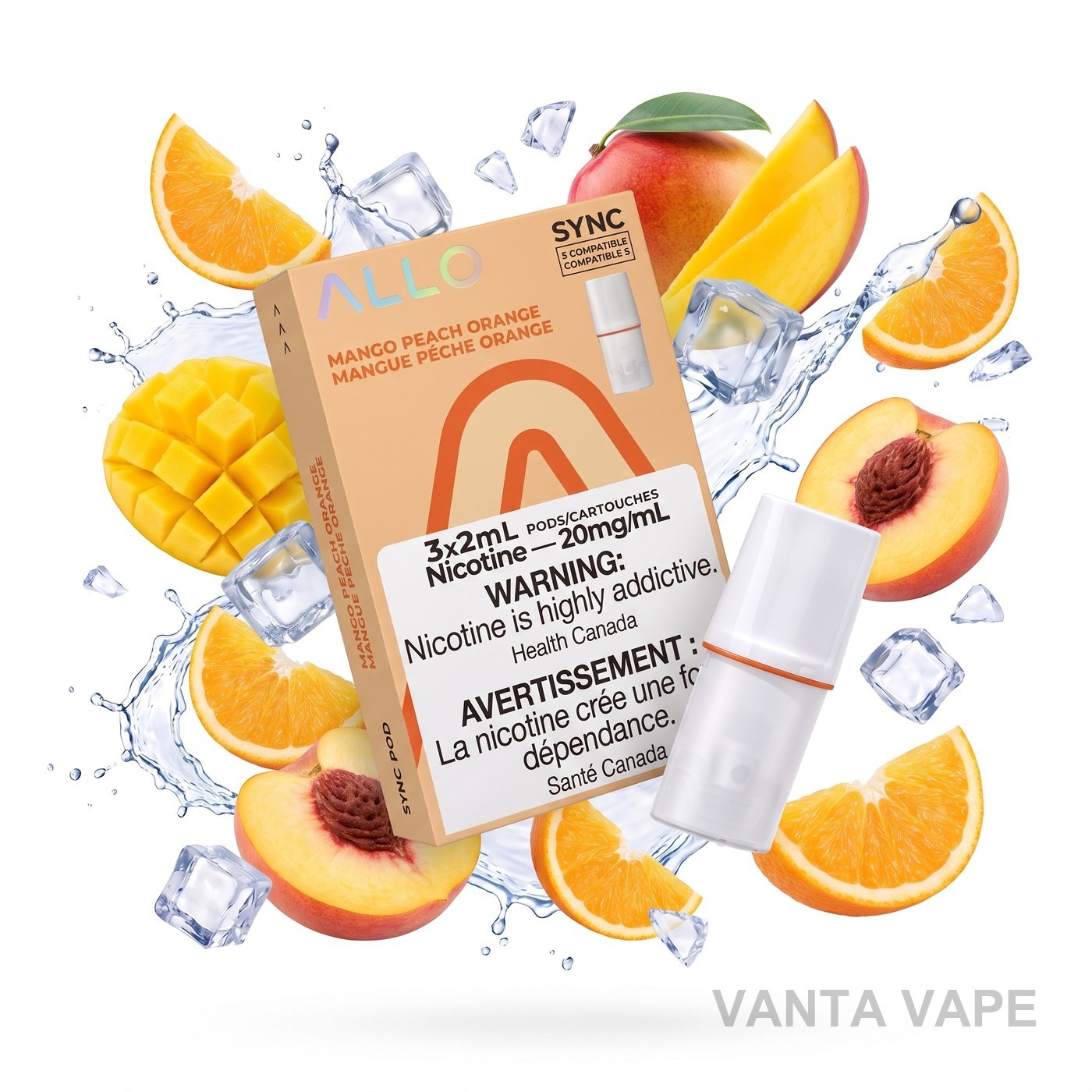 MANGO PEACH ORANGE ALLO SYNC POD PACK