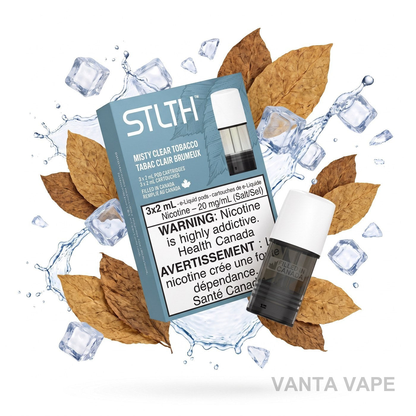 MISTY CLEAR TOBACCO STLTH POD PACK