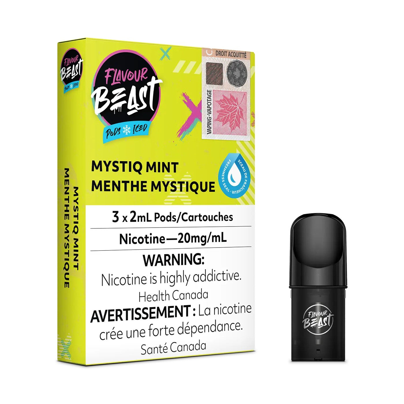 MYSTIQ MINT ICED FLAVOUR BEAST POD PACK