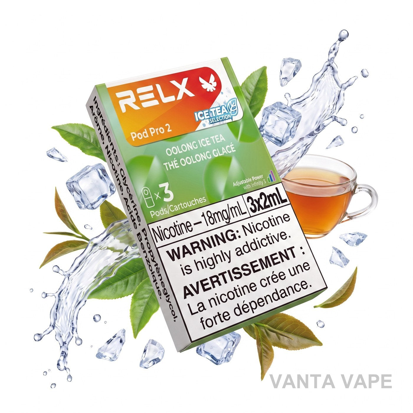 OOLONG ICE TEA RELX PRO 2 POD PACK