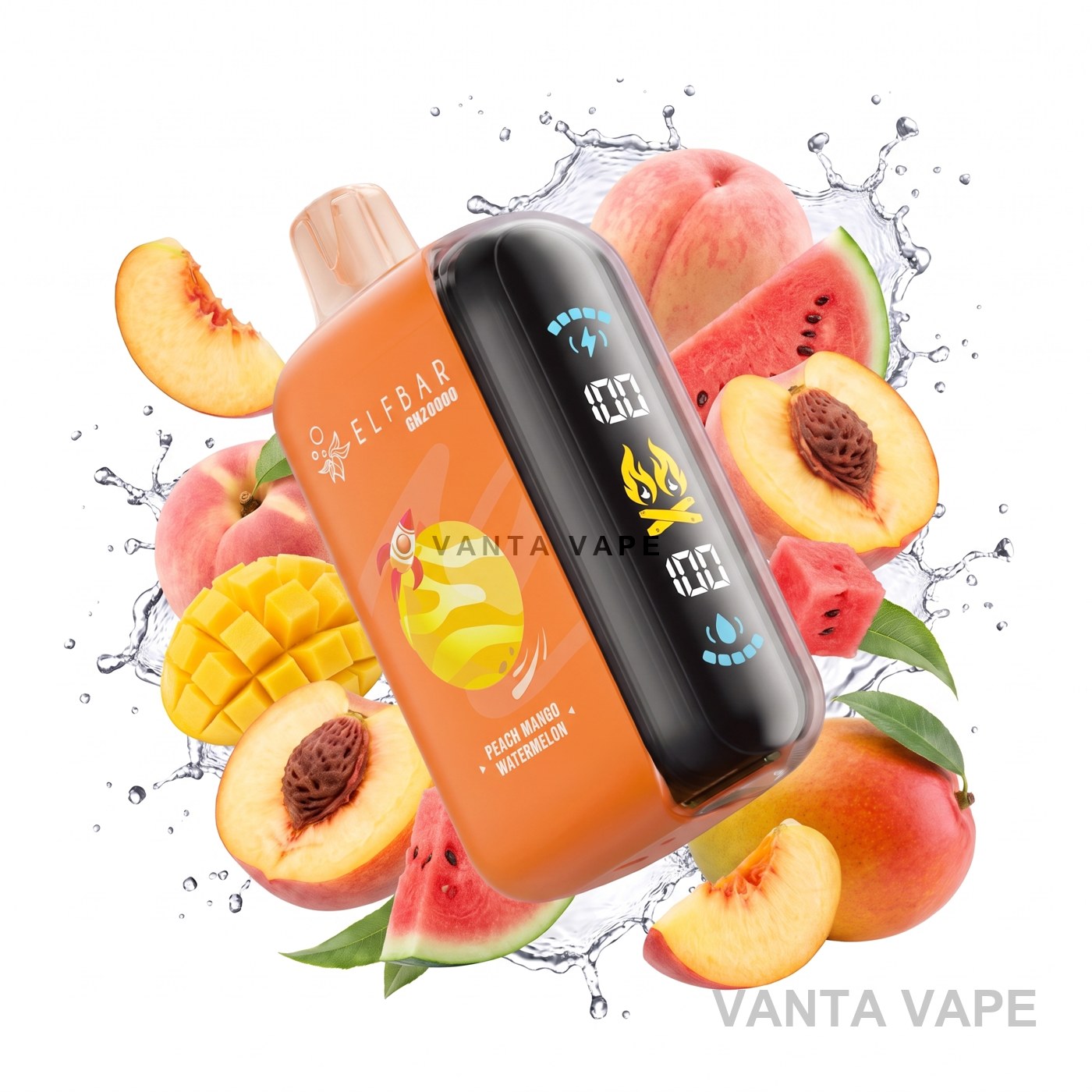 PEACH MANGO WATERMELON ELF BAR GH20000