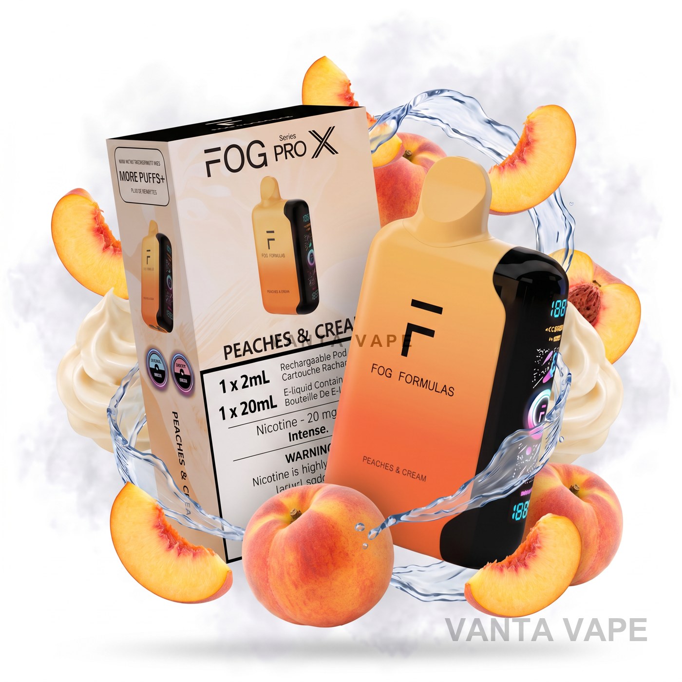 PEACHES & CREAM FOG PRO X