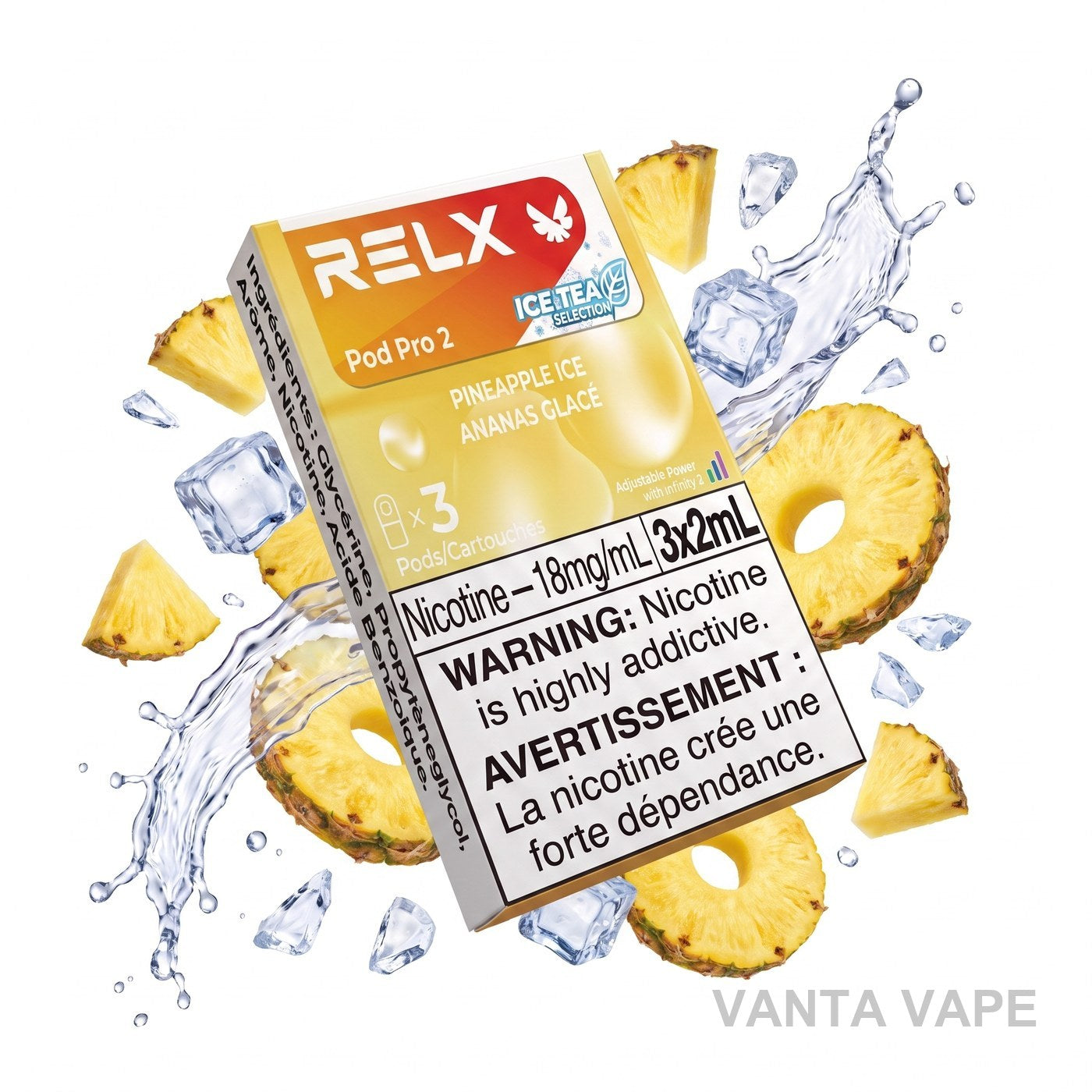 PINEAPPLE ICE RELX PRO 2 POD PACK