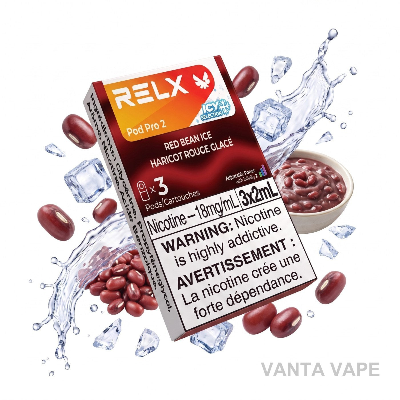 RED BEAN ICE RELX PRO 2 POD PACK