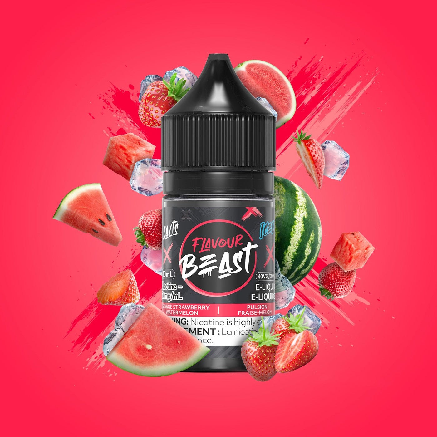 SAVAGE STRAWBERRY WATERMELON ICED FLAVOUR BEAST