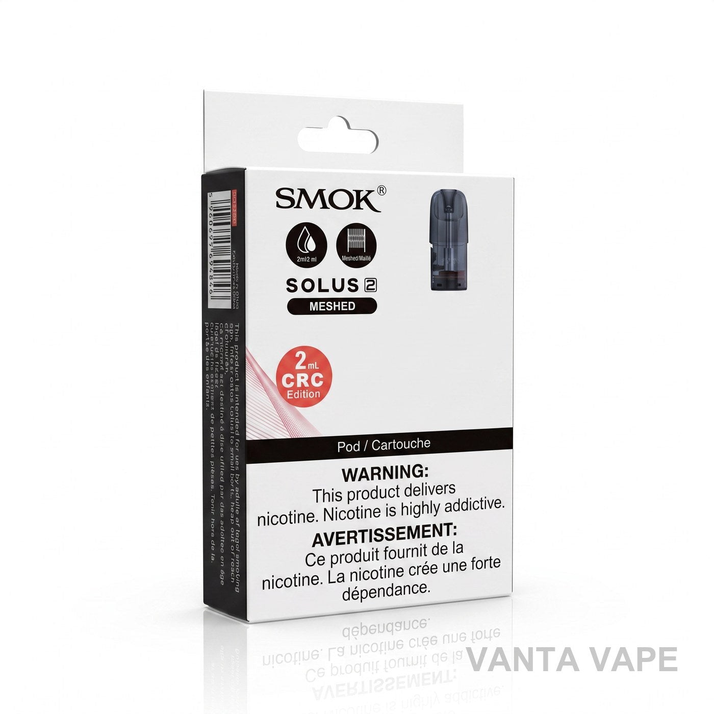 SMOK SOLUS 2 REPLACEMENT PODS (CRC)