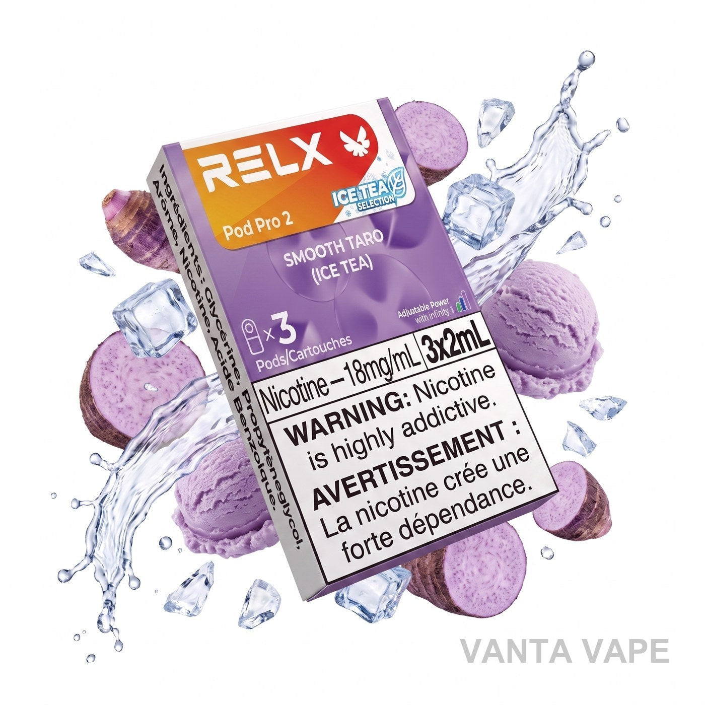 SMOOTH TARO (ICE TEA) RELX PRO 2 POD PACK