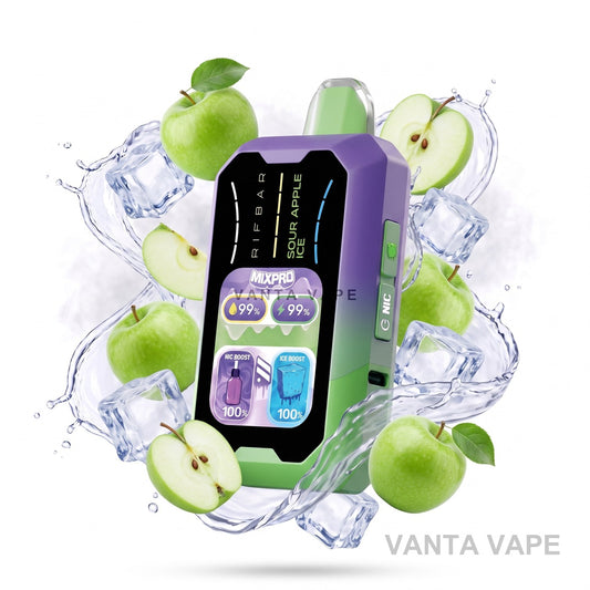 SOUR APPLE ICE RIFBAR MIXPRO 40K