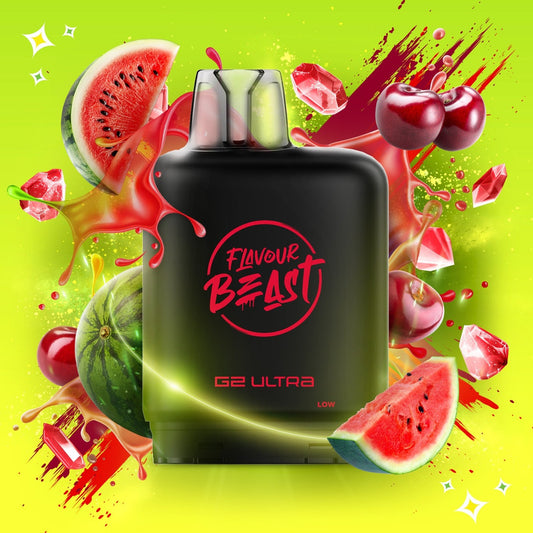 SOUR GUSHIN S. CHERRY WATERMELON LEVEL X G2 ULTRA 50K POD