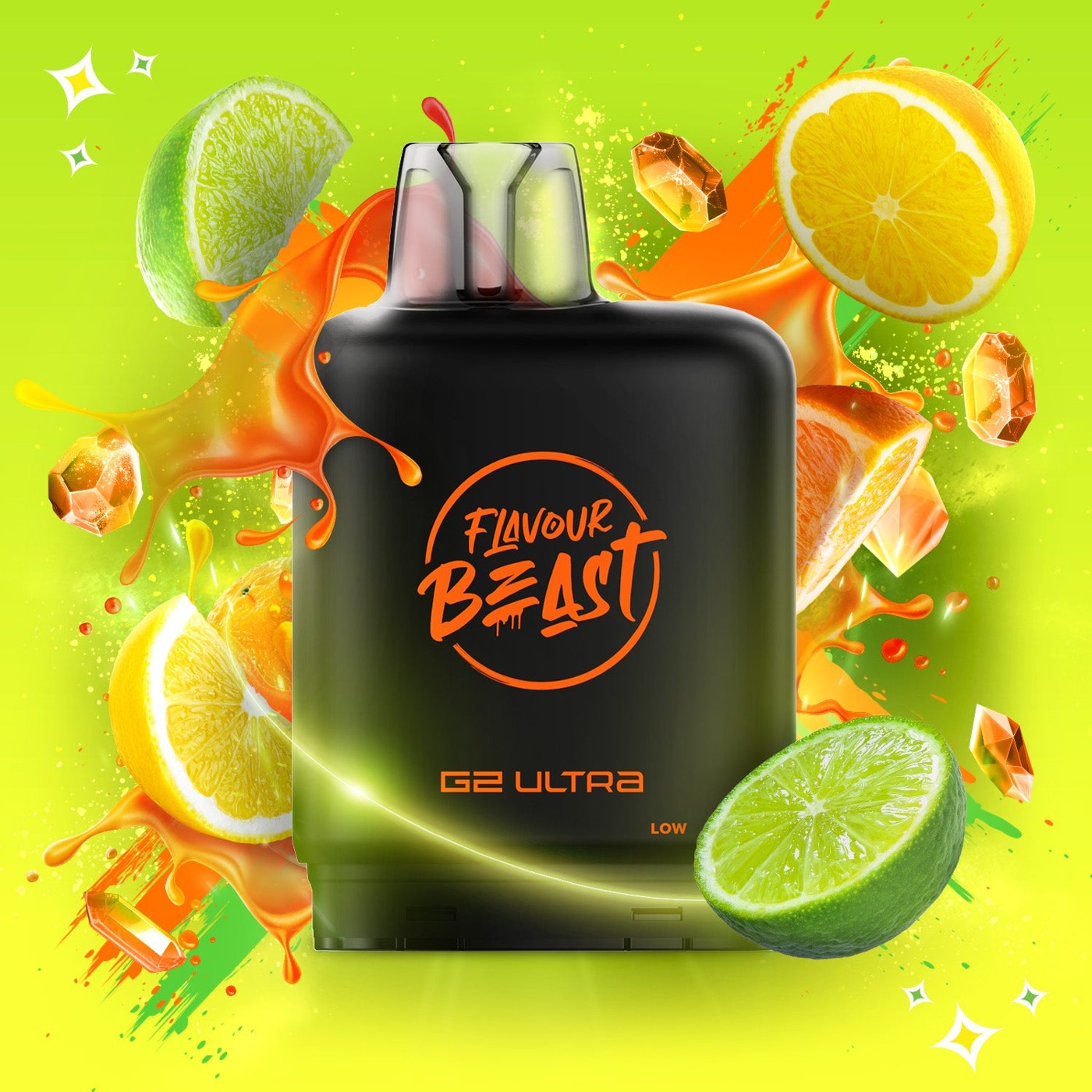 SOUR GUSHIN S. ORANGE LIME LEVEL X G2 ULTRA 50K POD