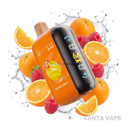 SOUR RAZZ ORANGE ELF BAR GH20000