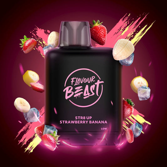 STR8 UP STRAWBERRY BANANA ICED LEVEL X BOOST G2 32K POD